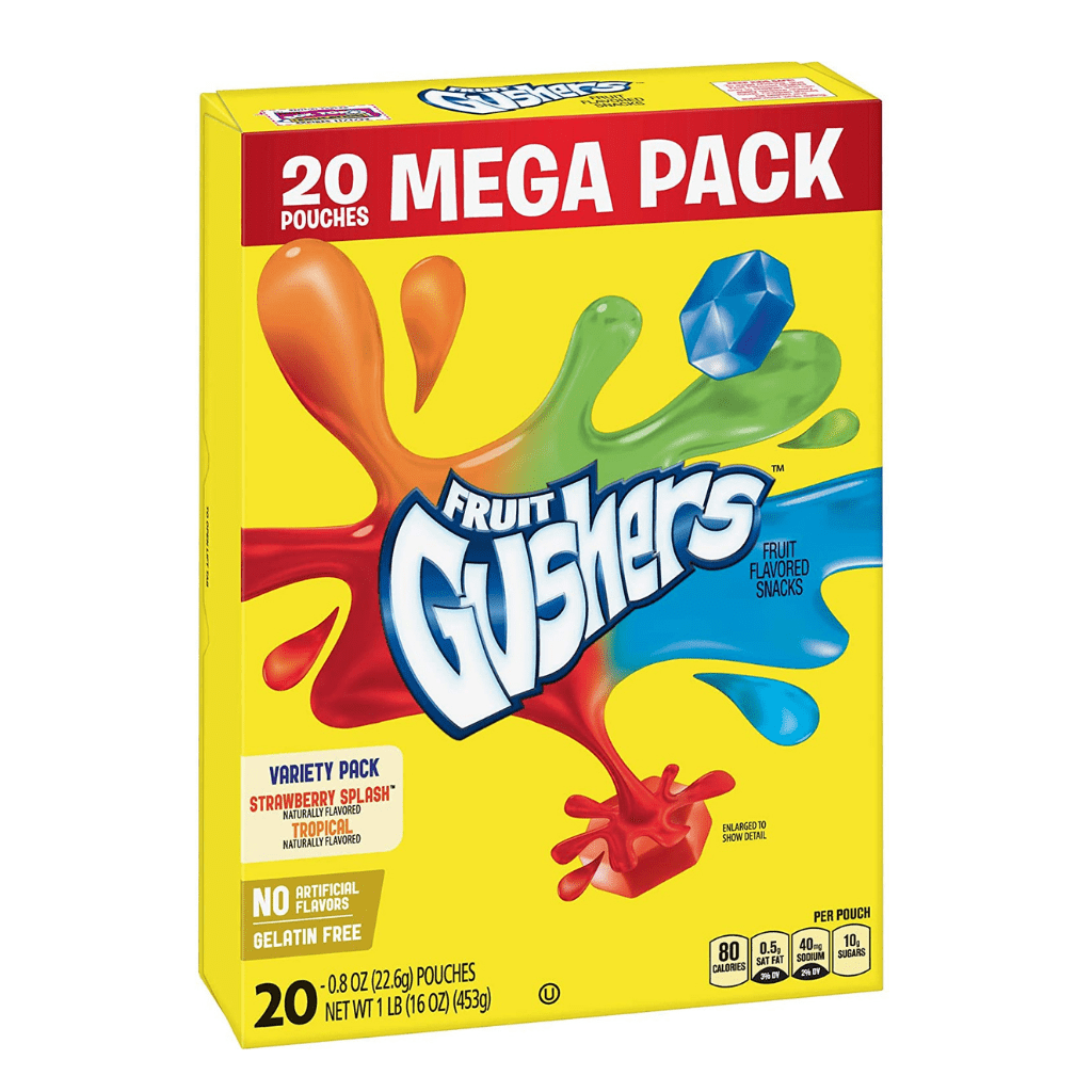 Gushers: Strawberry Splash & Tropical (20 Pouches)